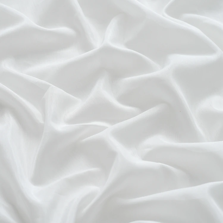 Free Sample PFD 30% Silk 70% Cotton 9mm Silk Cotton Spinning Fabric Garment Home Textile