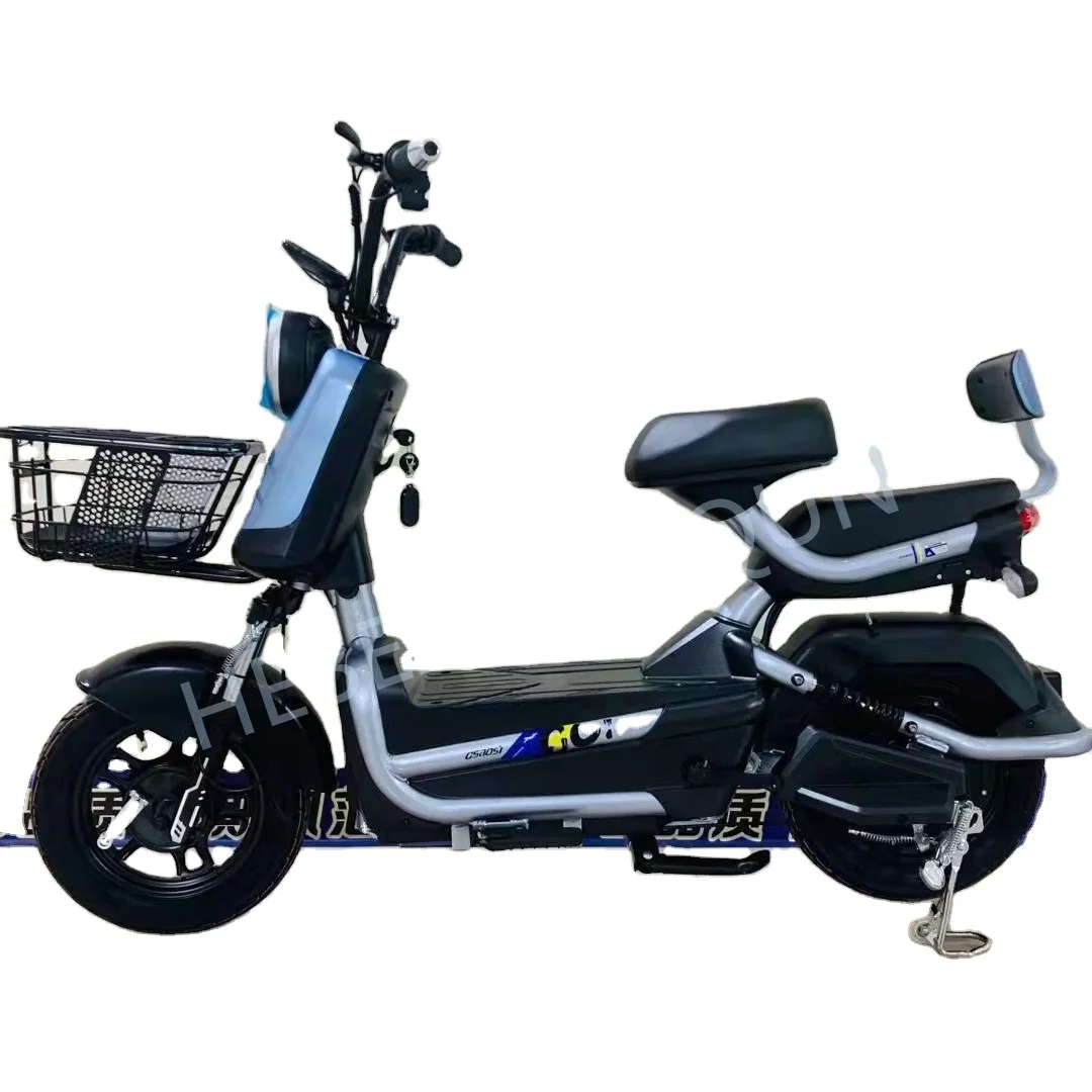 2021 новая модель 14 дюймов с толстыми покрышками 2 колеса Электрический велосипед Скутер 48v/500w электрический велосипед для езды на велосипеде с отложным воротником свет