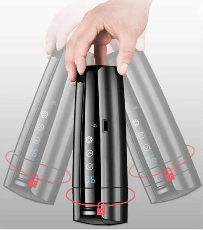 Temperature Control Travel Coffee Mug Electric heated Travel Mug 12V Stainless Steel Tumbler Smart Heating Car Cup