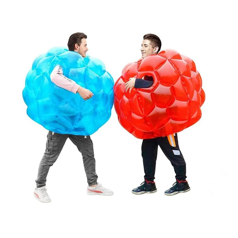 Adults Kids Outdoor PVC Football Sport Games Inflatable Body Zorb Ball Suit Wearable Human Bumper Bubble Body Ball for Beach Use