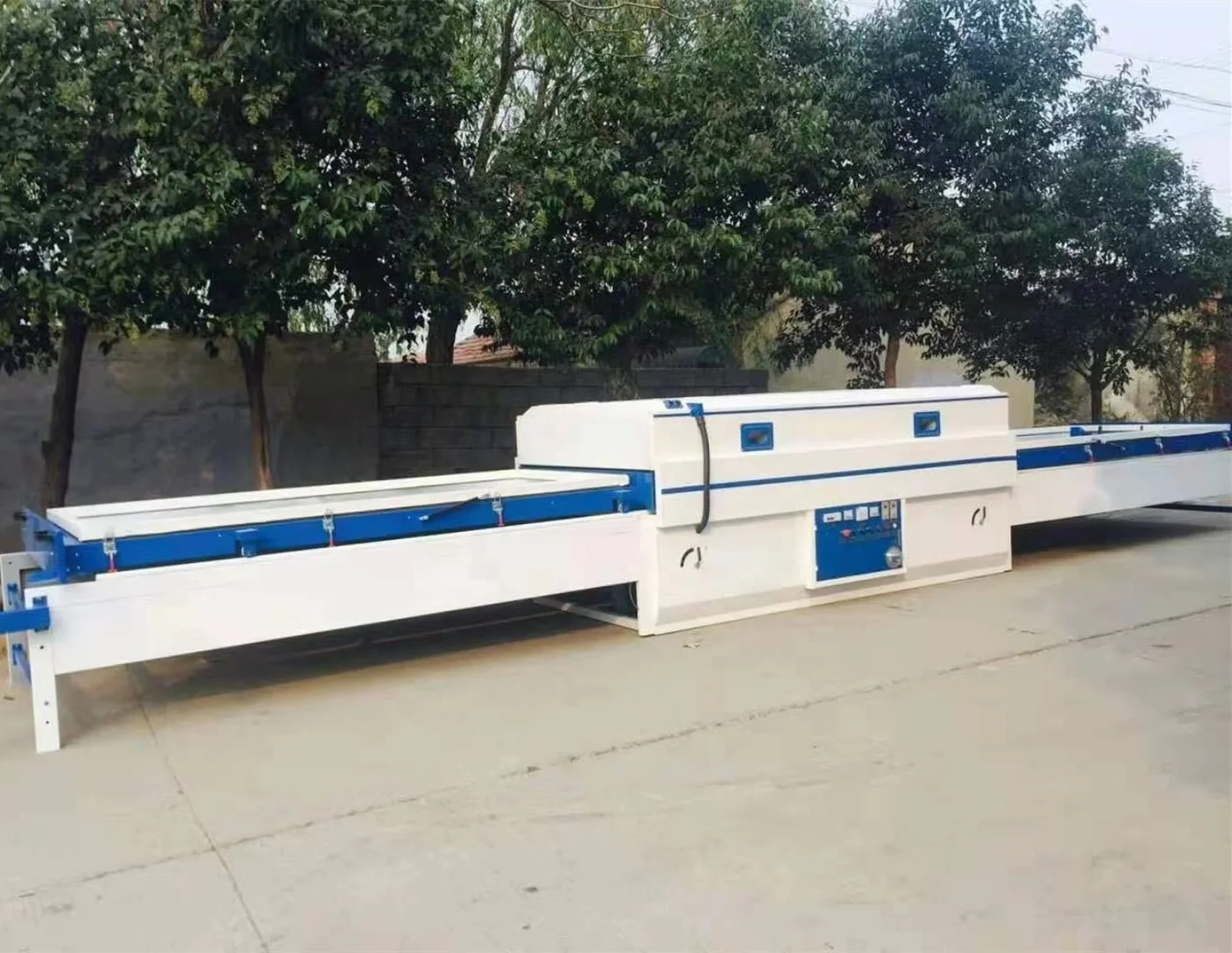 Woodworking wood PVC film high glossy gluing MDF foil vacuum membrane laminate laminating filming forming press pressing machine