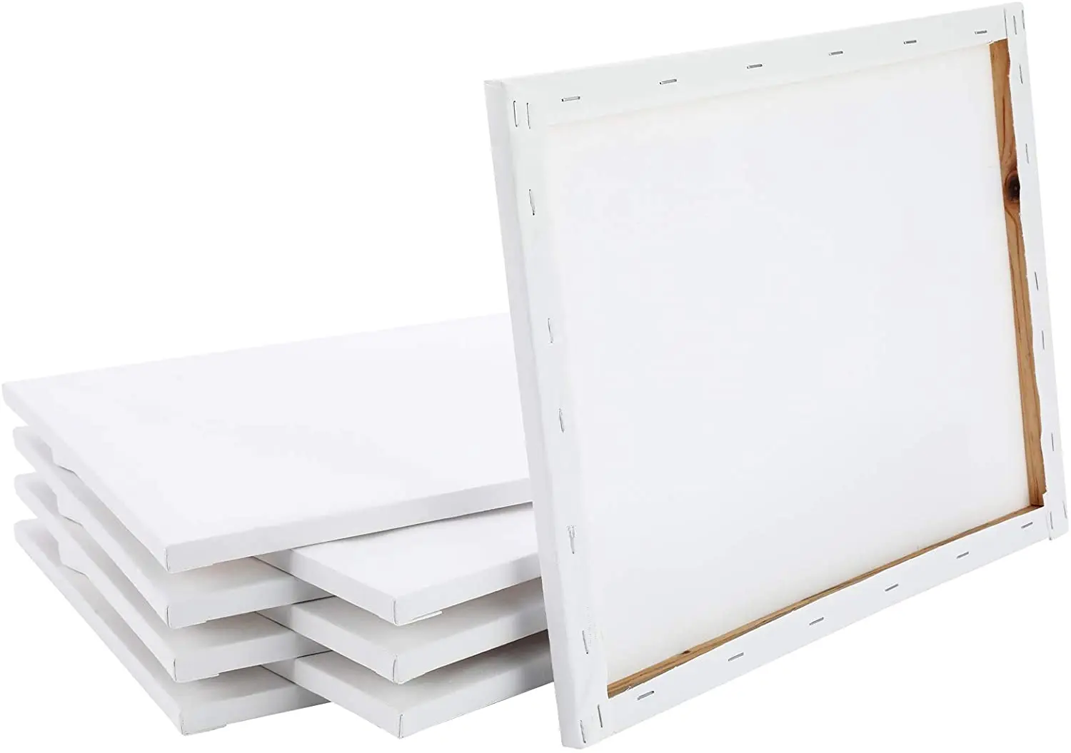Wholesale Customized 280G 40x40cm Blank Stretched Wood Art Canvas for Kids Painting