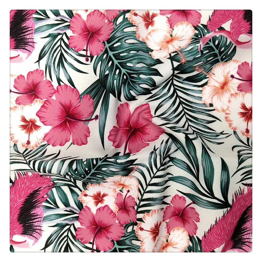 100% Cotton Prints Poplin Woven Beauty Roses Floral Printed Fabric For Baby Girls Dress Skirts Home Textile Fabric