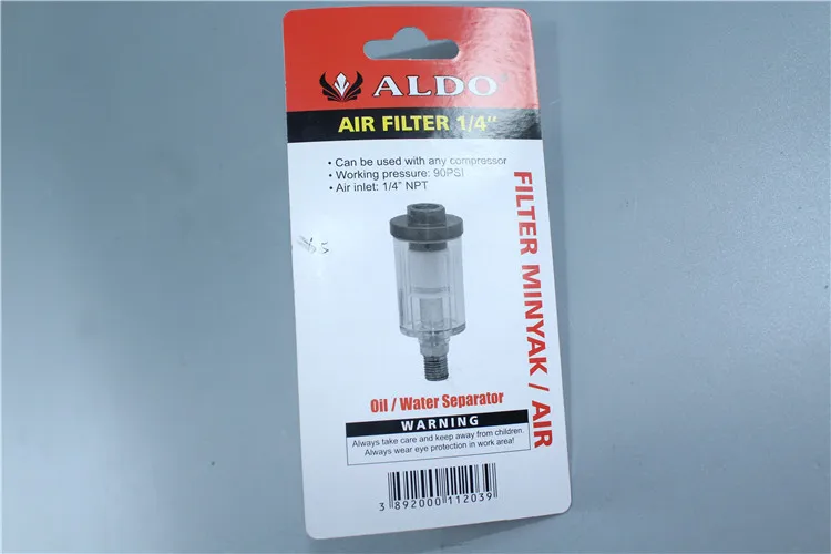 Воздушный фильтр 1/4 NPT адаптер маслоотделитель/сепаратор воды 90psi автомобильный резьба американский