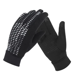 Chinese factory touch screen Polyester pulled wool cloth customize running gloves