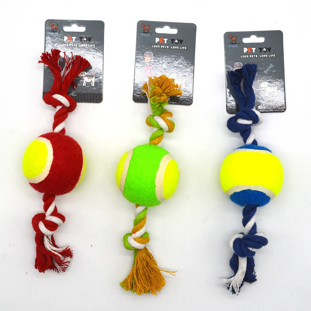 10 pack durable cotton puppy teeth dog chew toy set rope pet toys