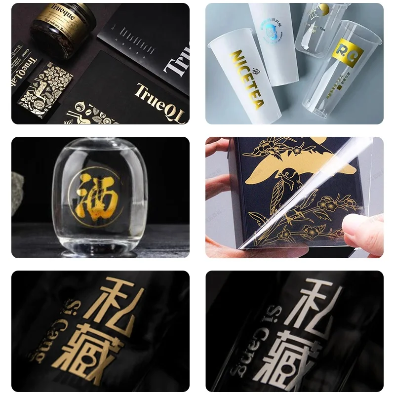 XBH BRAND UV DTF Hot stamping Foil Holographic film HTV heat transfer film PVC adhesive lettering film gold silver