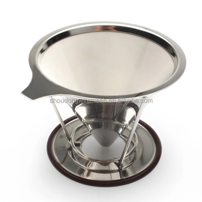 Coffee filter 100, 150, 200 microns ice drop coffee Vietnam paperless mesh filter factory outlet