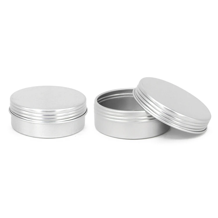 Aluminum round jar ointment jar sauce Aluminum Jar wholesale custom spice tin packaging containers