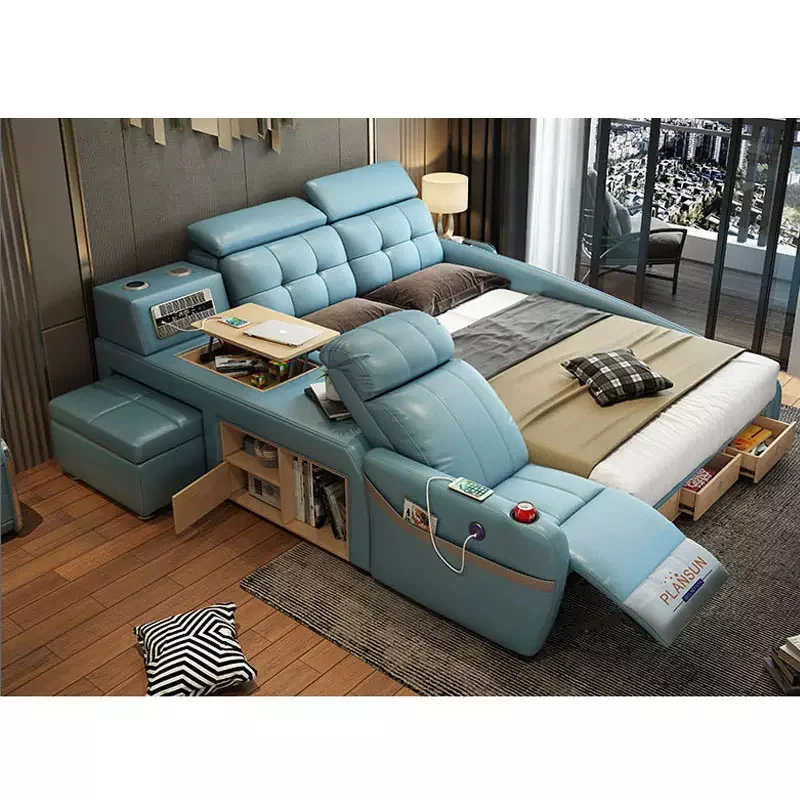 CBMmart Modern design massage Bed Multi-function Leather Bed For Bedroom Furniture