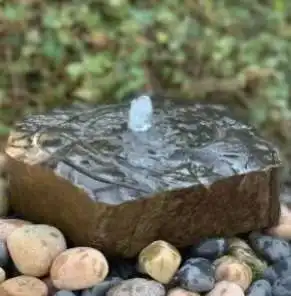 Outdoor Garden Basalt Pillar Stone Corner Water Feature Fountains