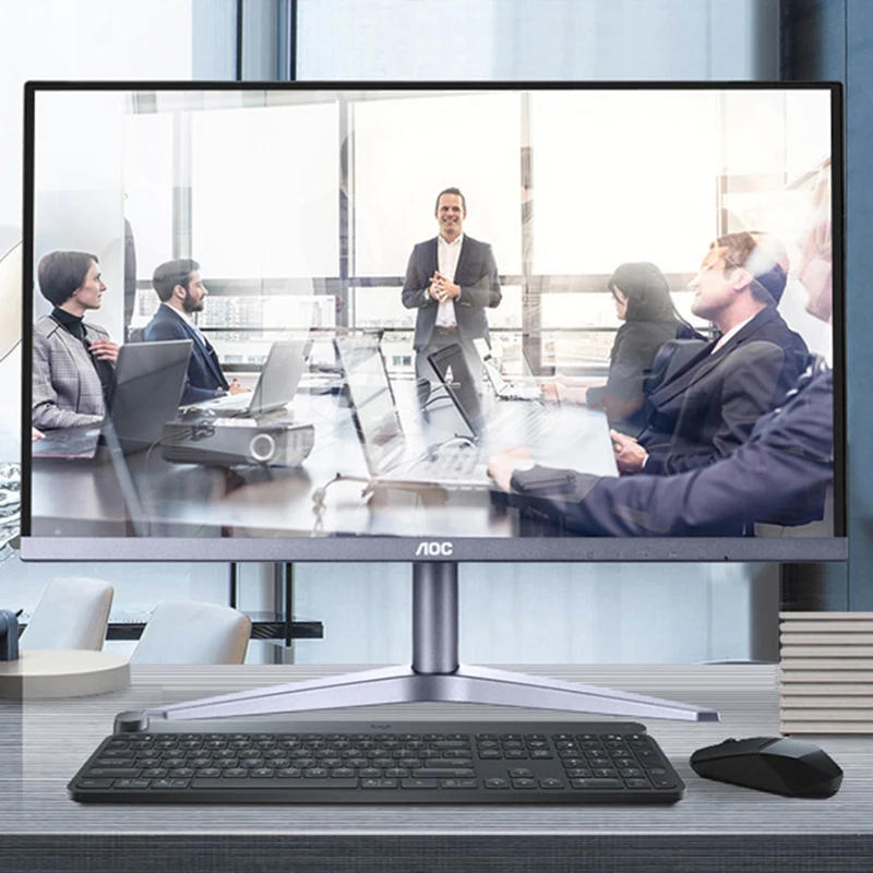 Aoc Display 24b1xhm 23.8in Ips Hd 75hz Low Blue Light Non-Flashing Computer Screen Wall Hanging Narrow Edge