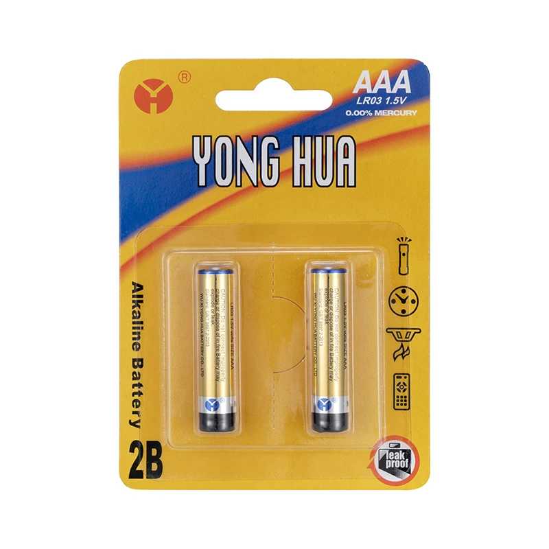 YONG HUA 1200mAh NO.7 Zinc Manganese 1.5v aaa am4 lr03 7# Acumulador Alcalino Alkaline Dry Batteries Battery