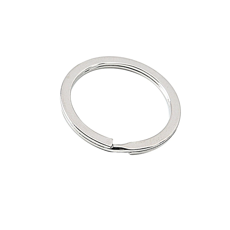 Wanchuan Straight Metal Stainless Steel Key Ring Aperture Accessories Diy Flat Flat