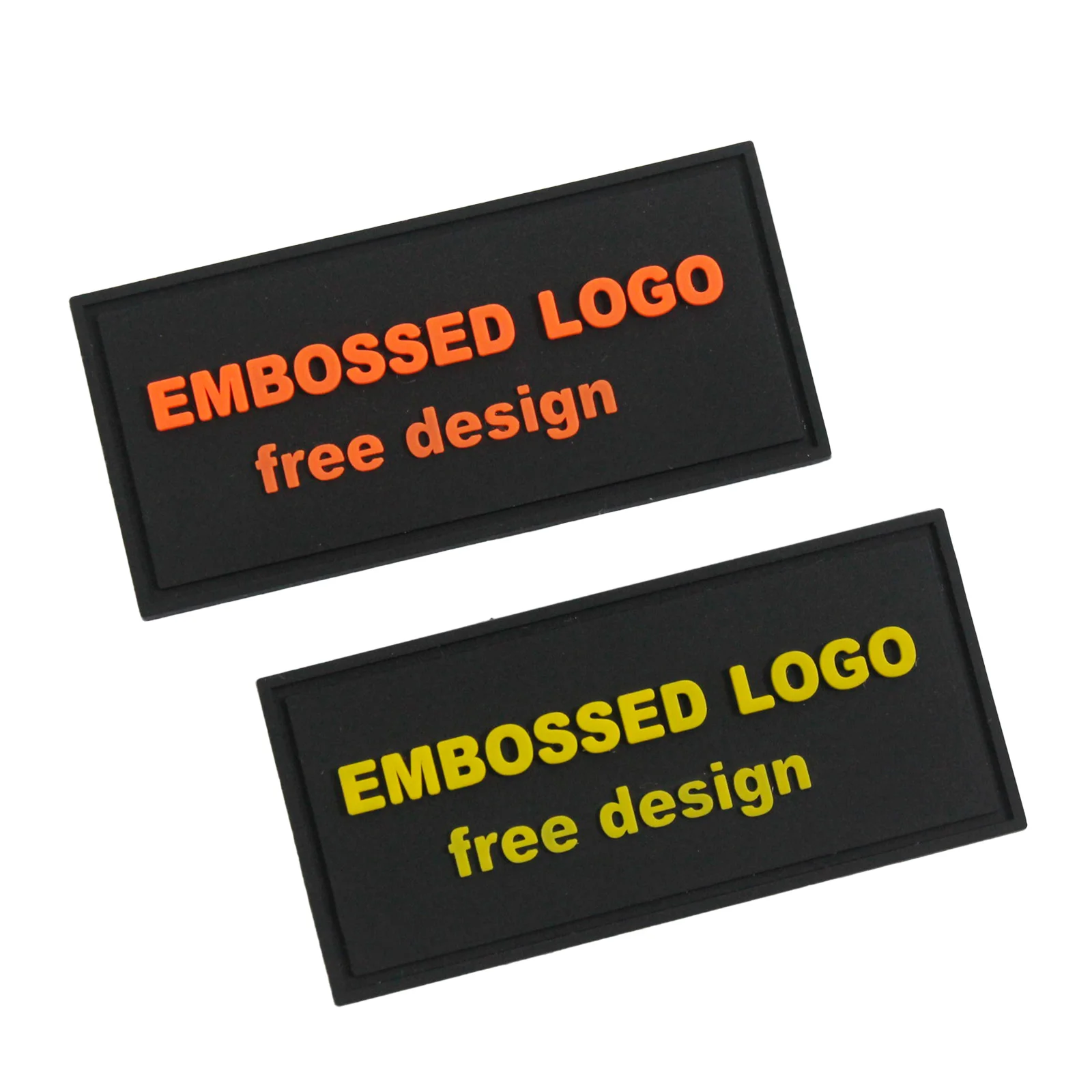 Customized 2d/3d Soft Rubber Pvc Morale Patches Tactical Badges Raised Rubber Soft Pvc Embossed Silicone logo Patches