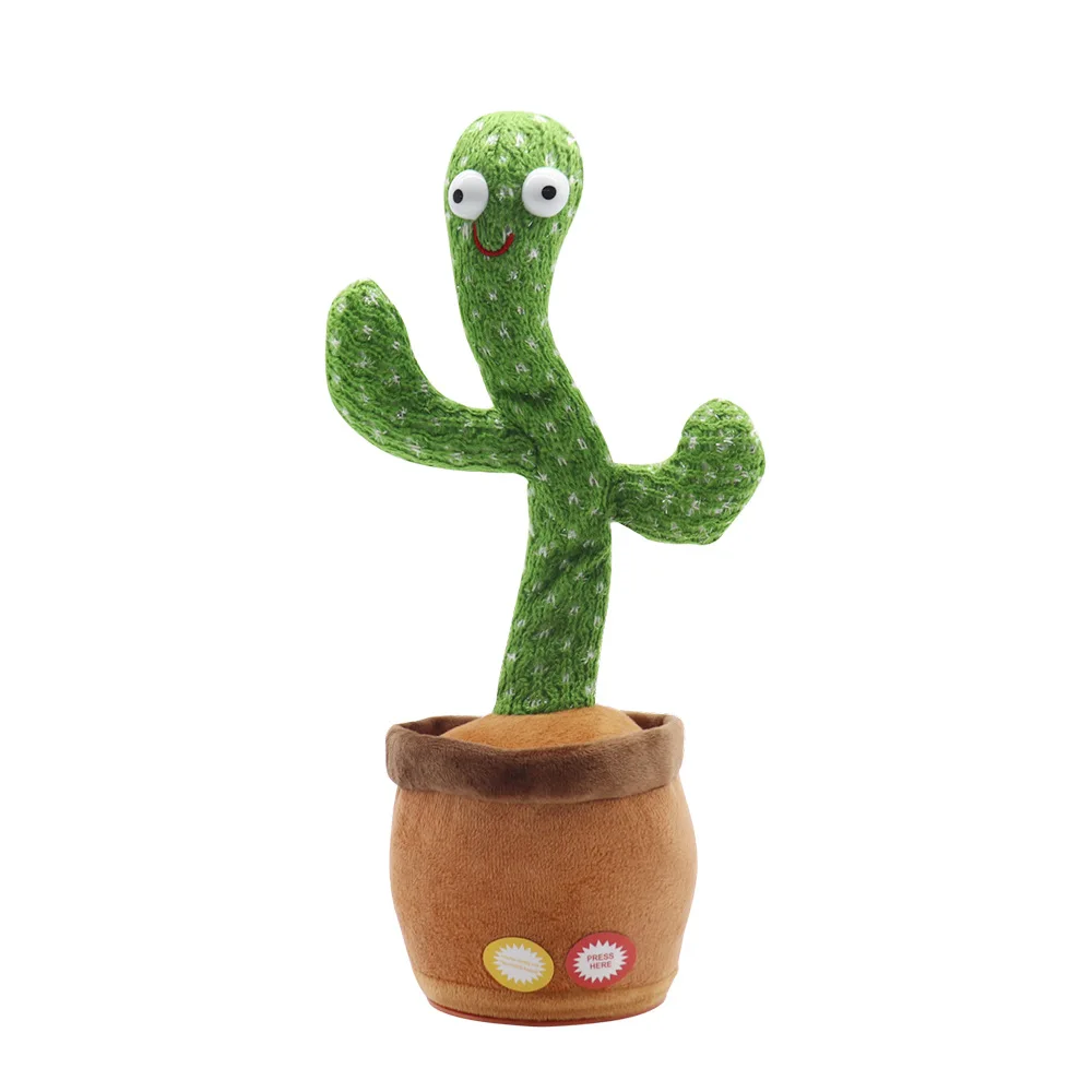 HNSCExplosive Plush Doll Swinging Dancing Cactus     Can sing, dance and learn to talk plush toy