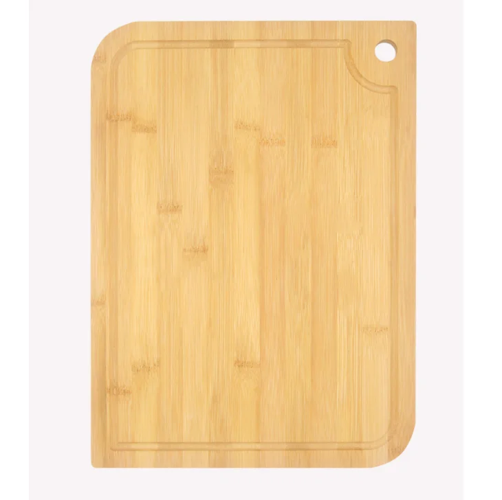 Simple square bamboo vegetable fruit cutting board