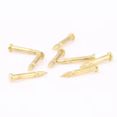 2.0*8 mm Raw Brass Pin for Brooch Clasps