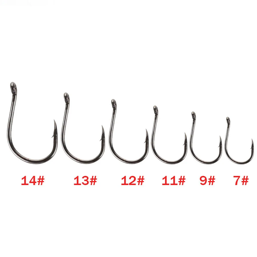 Factory wholesale 10pcs High Carbon Steel fishing circle hook