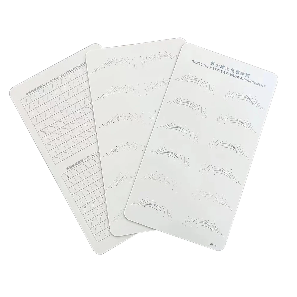 BerLin Blank Microblading Silicone Small Size White Practice Skin Without Ink