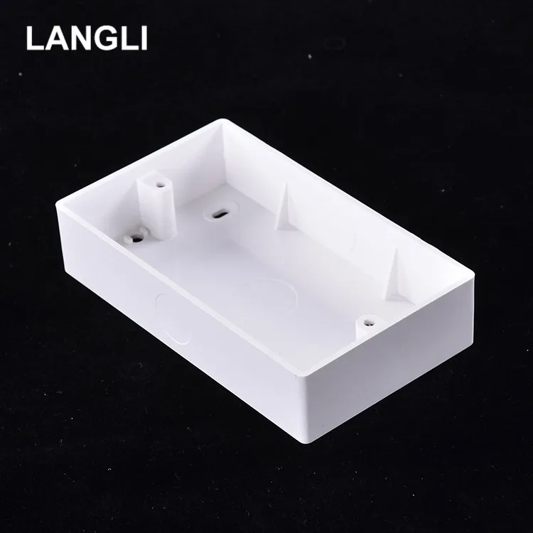 LANGLI 86 Type Square 3x3 Thick Pvc Electrical Plastic Wall Socket Back Outdoor Junction Switch Box