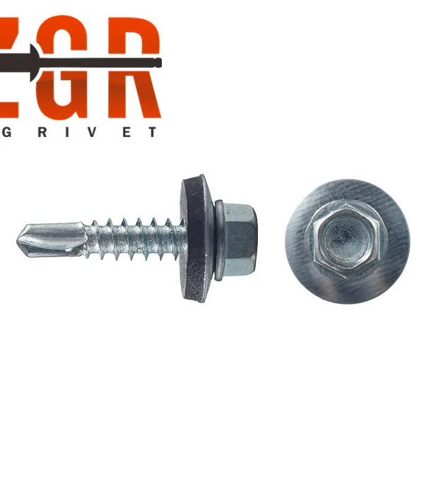 Цветные самосверливающиеся винты с шестигранной головкой/кровельные винты