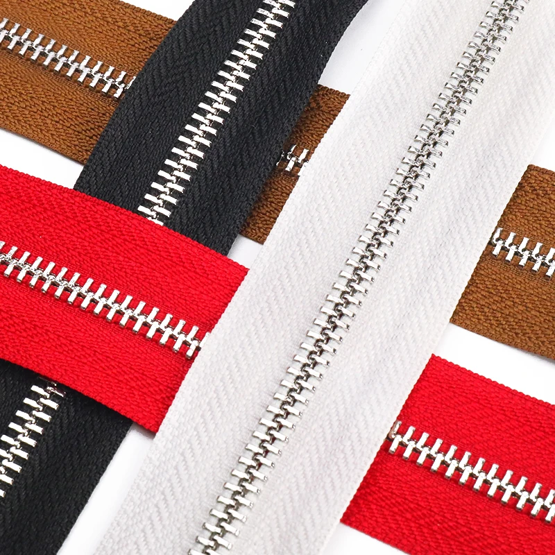 OCO Custom zipper metal 5# metal zipper auto lock closed end zipper for jean metal