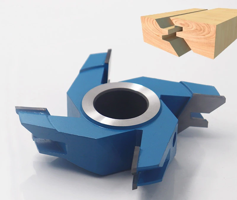 Woodworking 45 degree tenon joint knife milling cutter Spindle model tool