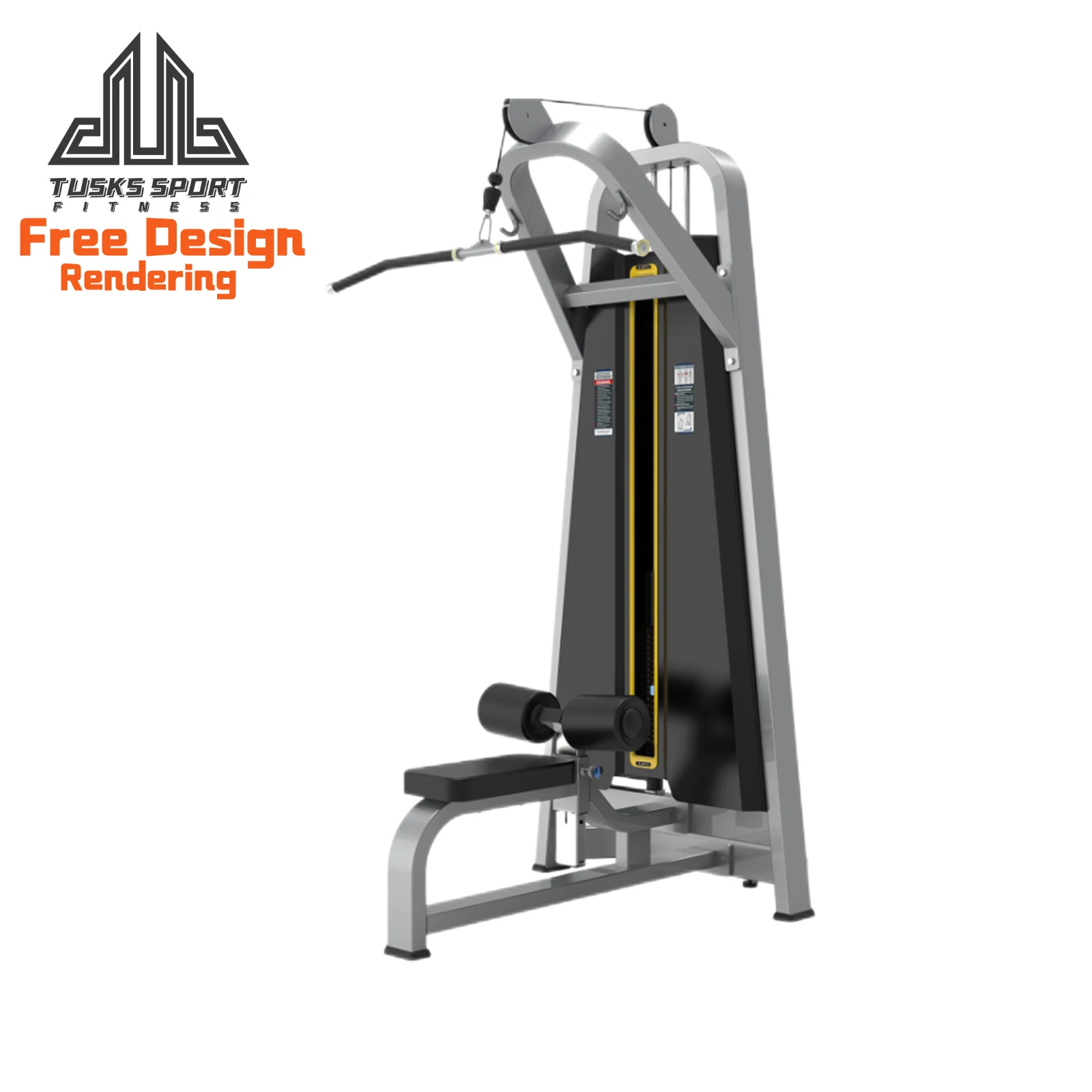 Hot Sales Lat Pulldown Machine Gym Training Prone Leg Curl Machine Multi Functional Easy Chin Dip