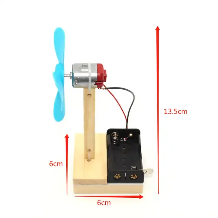 diy mini electric fan kids toys physics experiment material kit  small invention