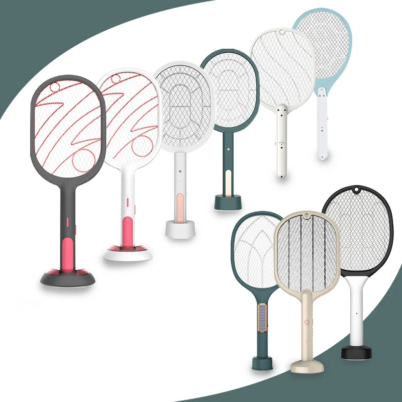 Electric Mosquito swatter rechargeable household super-strong automatic mosquito  racket swatter fly two-in-one electric swatter