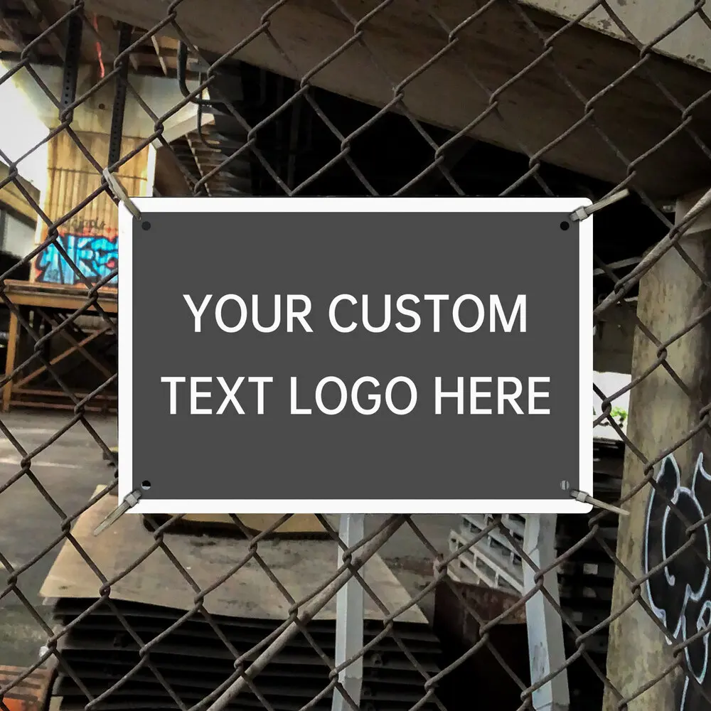 Hanging Aluminum Metal Plastic Panel Printed UV-stable Customized Advertising Sign Dibond for Fence