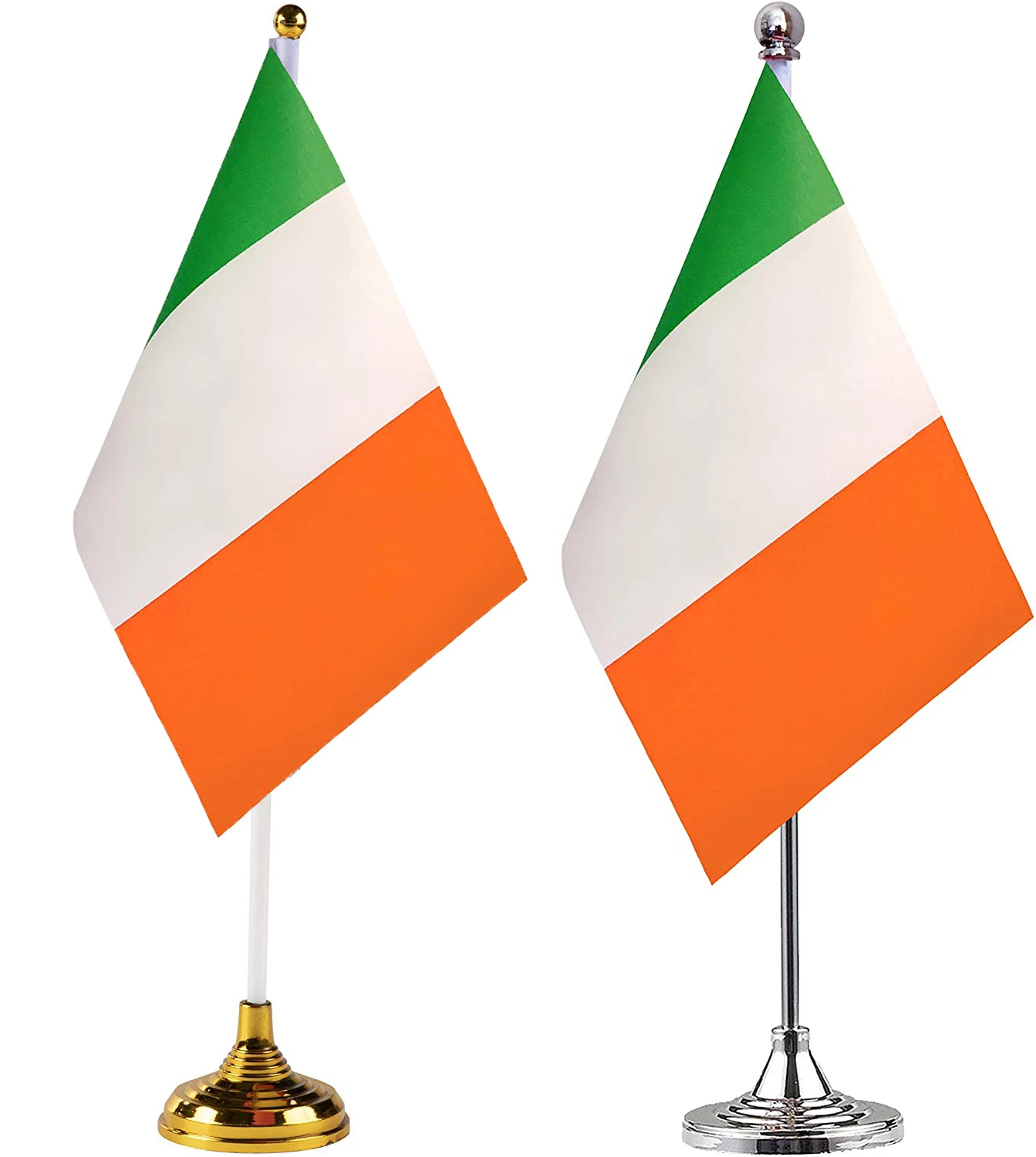 Ireland Table Flag Irish Office Flag with Stand Base International Festival Palestinians Theme Party Decoration,Home Desk Deco