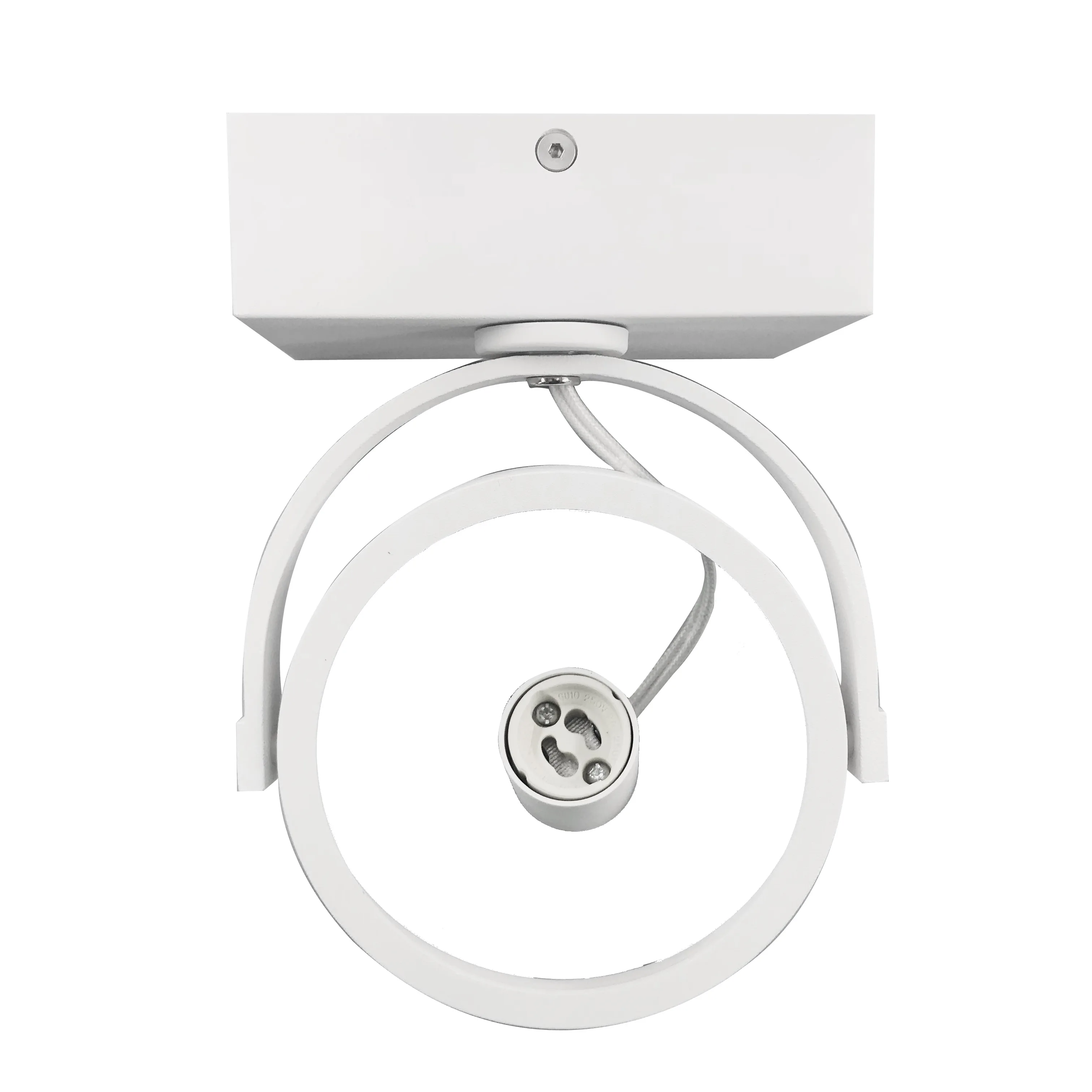 
AR111 QR111 ES111 GU10 Single Head Surface Mounted Fitting Wall Mounted Spotlight Fixture 