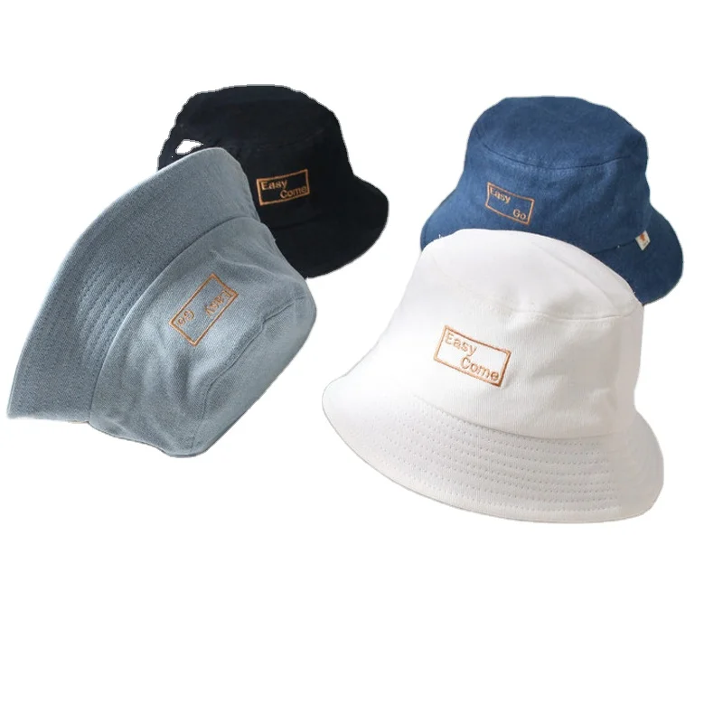 Newborn boys girl mom and baby summer cute baby jeans kids toddler children beach bucket hats Children Hats Caps