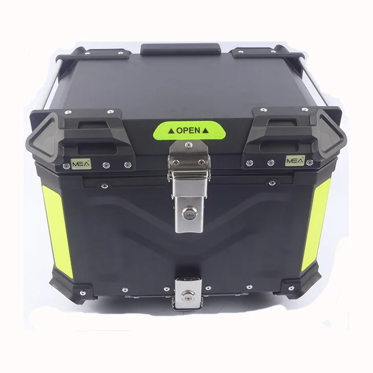 MEA Wholesale Motorcycle Accessories 45L 55L Motorcycle Aluminum Alloy Tail Box Delivery Box (1600320929441)