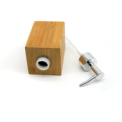 Wholesale Price Eco-friendly Bamboo Soap Dispenser Sustainable Durable Bath Room Custom Logo Bamboo Liquid Soap Dispenser