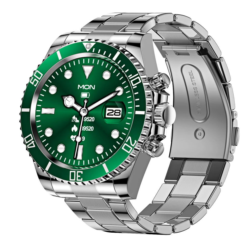 CRRJU stainless Steel Men smartwatch IP68 Waterproof Sport Fitness Watch Man smart bracelet