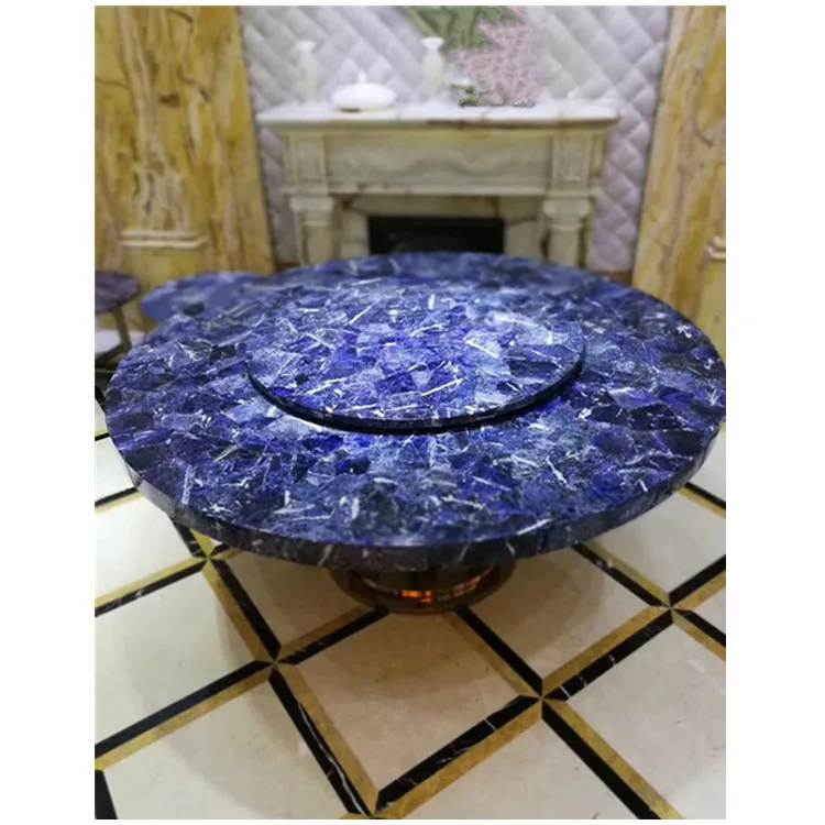Gemstone marble lapis lazuli stone slabs grade-A