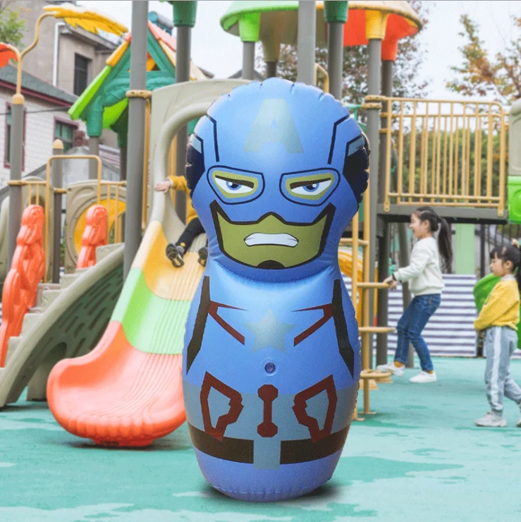  Children kids play inflatable pvc penguin punching boxing sand bag for funny