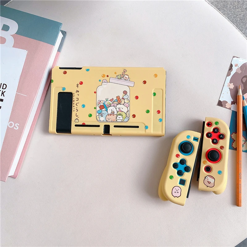Cover for NS Switch Protective Colorful Sumikkogurashi Hard PC Shell Case for Nintendo Game Console Joy-con Housing Accessories