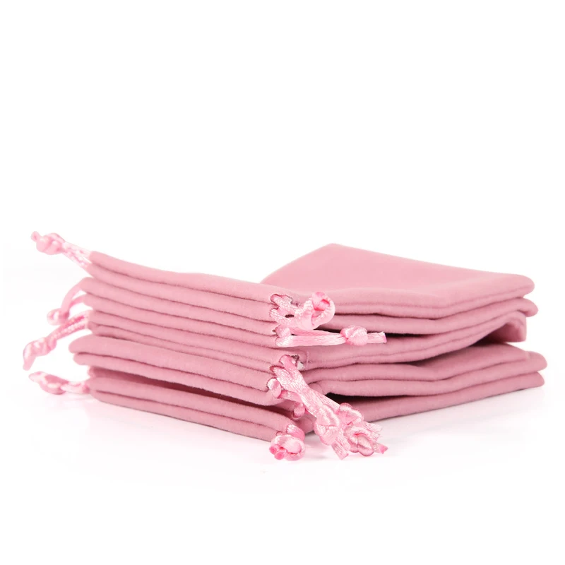 DIGU luxury jewelry pouch bags storage drawstring velvet cloth pouch for jewelry packaging velvet bag custom jewelry