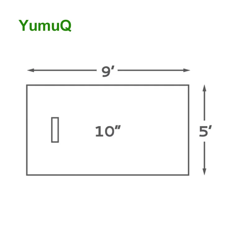 YumuQ PE Grass Waterproof Artificia Baseball Pitching Mound Home Plate for Outdoor/Indoor Training