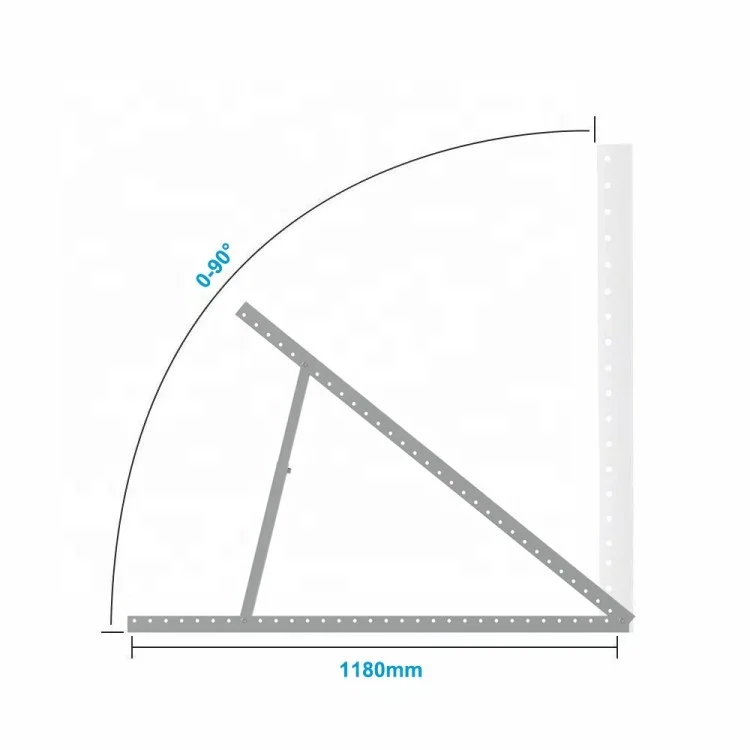 FarSun Solar Structure Multi-Hole Triangle Aluminium Adjustable Tripod
