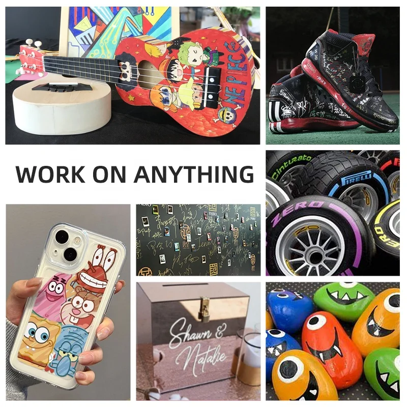 SP111 Jobsite Marker Pen Metal Rock Painting Wood Plastic Canvas Mugs Permanent Paint Marker