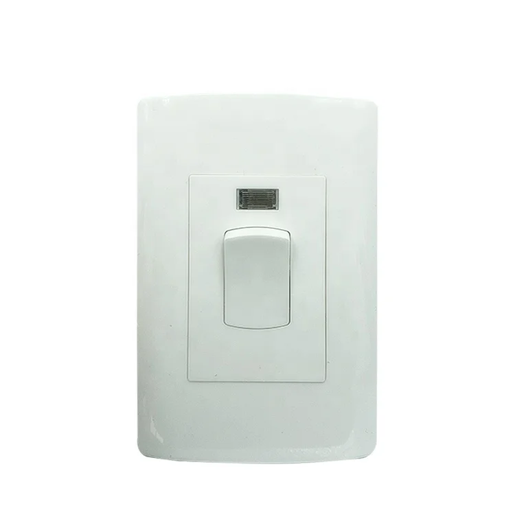 45A White House Hold Wall Switch Double Poles 250v With Indicator Switch Socket