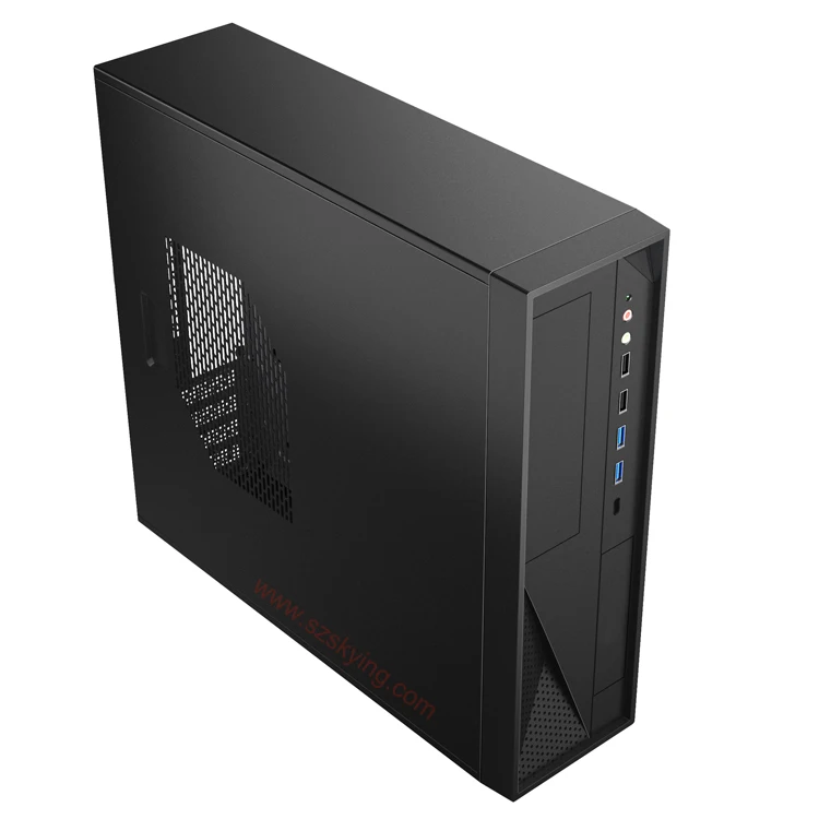 TFX Slim Micro ATX Case With Double 2.0 USB 3.0 USB Type C Port, Carder Reader Optional PC Tower
