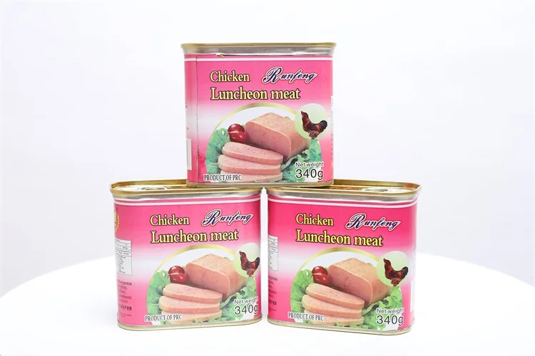 340g Long storage capacity chicken luncheon meat canned