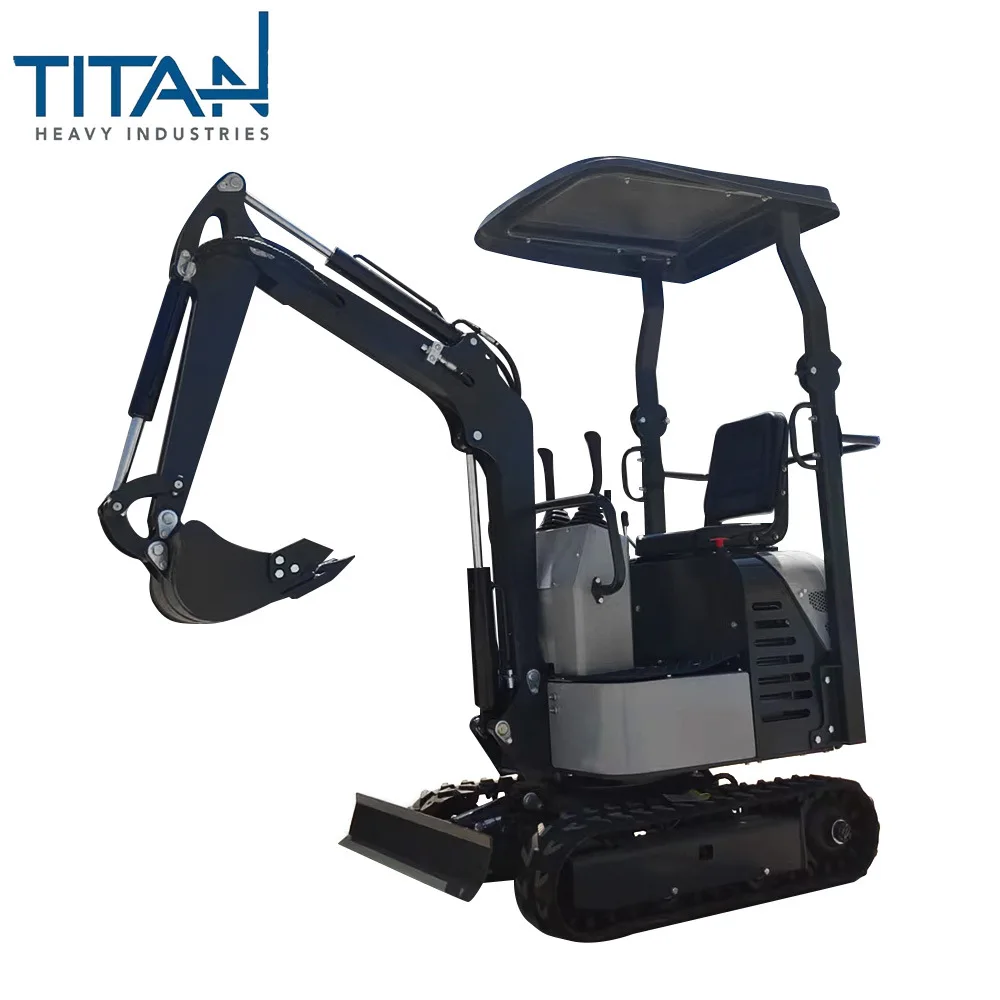 Cheap 1Ton Diesel Engine Crawler Excavator Used Track Shoe for Garden and Mountain Construction for Sale