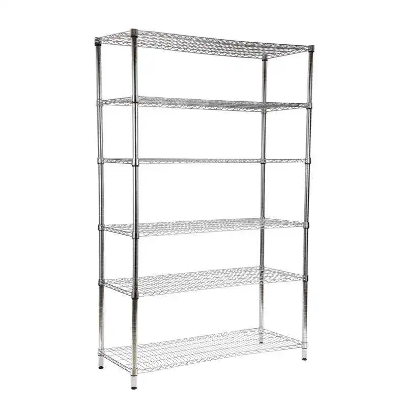 Chrome Metal Rack Plated Wire Shelf Wire Shelving Customized Design for Sale